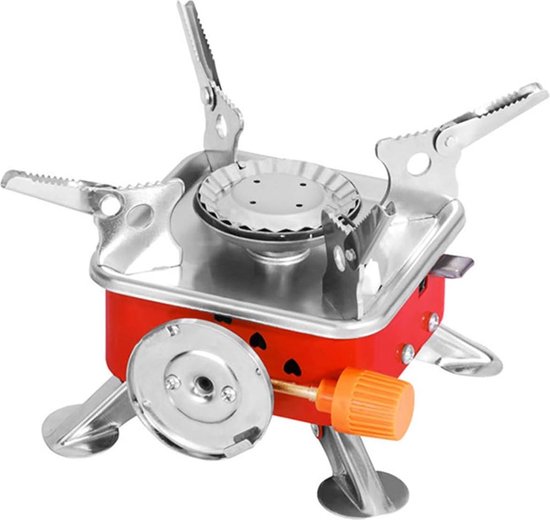 SMH LINE® Mini Camping kooktoestel - Gasbrander - Opvouwbaar - Incl. Draagtas van SMH LINE®