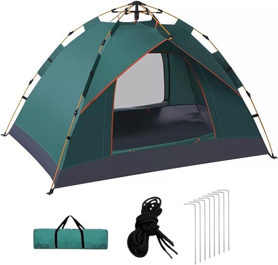 SMH LINE® Pop Up Tent - Camping Tent - 2 Personen - Kampeertent - Incl. Draagtas - Waterdicht - Groen van SMH LINE®