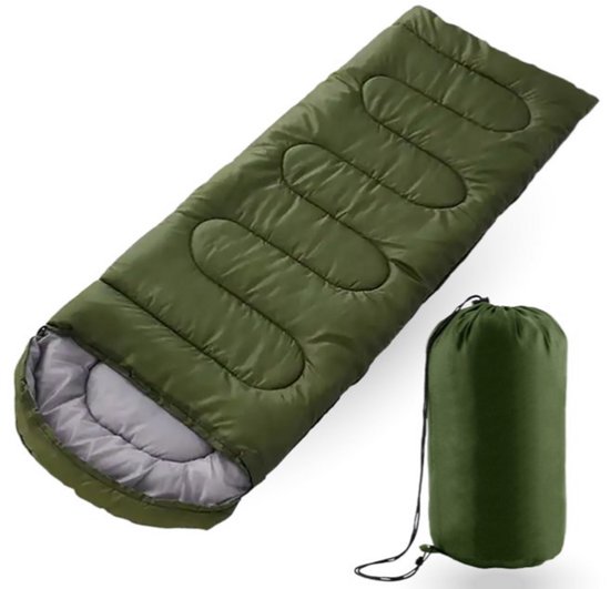 SMH LINE® Slaapzak - Mummy Slaapzak - 3 seizoenen - 10 - 25 °C - Lichtgewicht - ca. 210x75 cm - Incl. Compressiezak - Groen van SMH LINE®