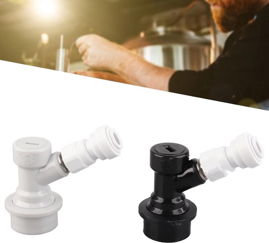 SnelShoppen - 2Pcs Home Brewing Ball Lock Keg Connector 8mm 1/4in FFL Snel Koppeling voor Gas en Vloeistof, Perfect voor Thuisbrouwerijen, Ideaal voor