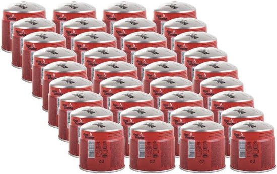 SnelShoppen - 36 Stuks Gascartridges 190g Butaan Propaan Mix Met Veiligheidsstop - Universele Navulpatronen Type 200 Voor Camping, Soldeerlamp, Koken