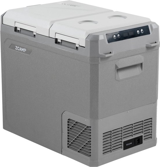 SnelShoppen - 40L Dual-Zone Compressor Koelbox - 2in1 Koeler & Vriezer - Elektrische Vriesbox met LED Touch Control - Koelen tot -20 °C - Ideaal voor