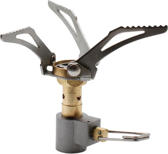 SnelShoppen - 55g Mini Camping Stove - Ultralichte Aluminium Campingkachel - Draagbare Propaan Gas Stove voor BBQ, Picknick en Koken - Ideaal voor Bui