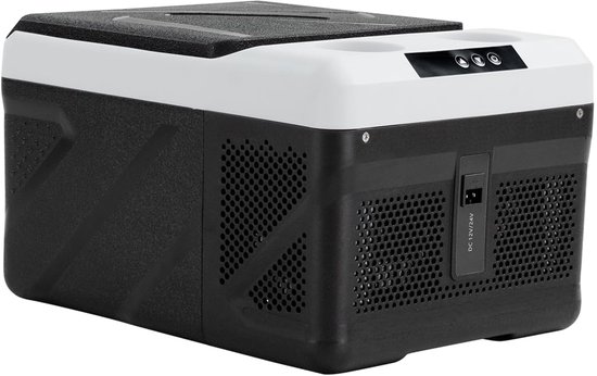 SnelShoppen - 9L Mini Koelbox met Elektrische Compressor, Draagbare 12V Auto-Koelkast voor Camping, Vriesbox voor Boot, Camper en Vrachtwagen