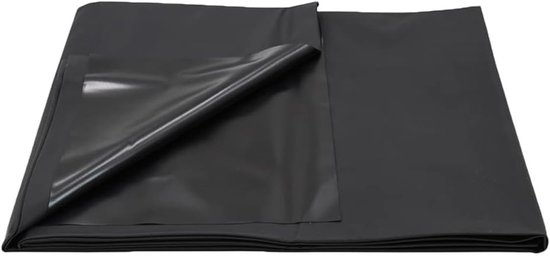 SnelShoppen - Black Waterproof Mattress Protector 1.3x2.2m - PVC Dikke Bedbescherming voor Twee Personen - Ideaal voor Camping, Feest en Thuisgebruik