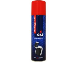 SnelShoppen - Butaan Gas Lighter - 6x 300ML Universeel - Premium Kwaliteit 99,9994% Zuiver - Inclusief 5 Vulmondstukken voor Luxe Aanstekers en Keuken