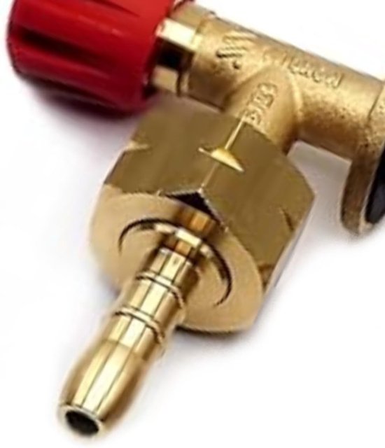 SnelShoppen - Camping Throttle Adapter voor Butane Gasfles 907, 904 & 901 met Slangaansluiting voor Kooktoestel - Geschikt voor 8mm en 10mm Gasslangen