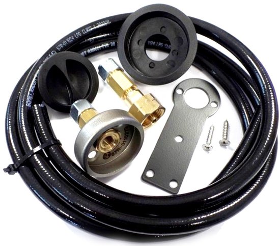 SnelShoppen - DN Autogas LPG Europese Gasfles 21.8mm Refill Kit met Non Return Valve & Bracket voor Camping en Buitenactiviteiten