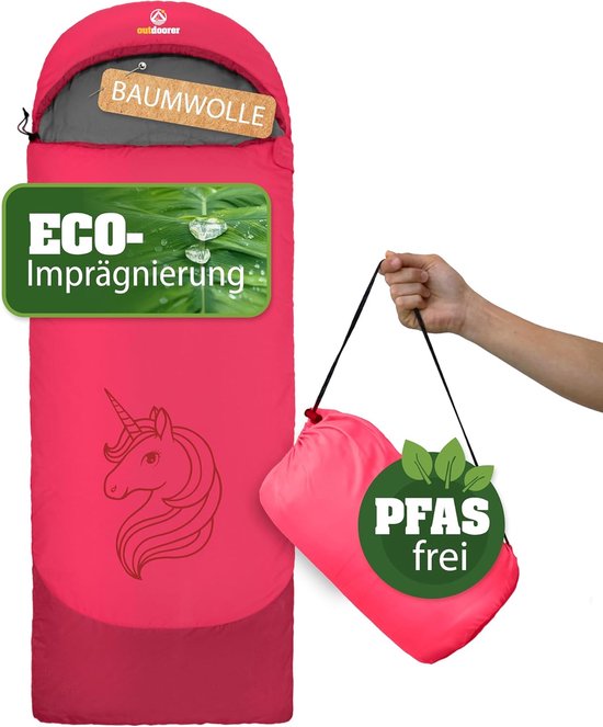 SnelShoppen - Dream Express Kinderslaapzak - Gevoerde Dekenslaapzak voor Kinderen - Katoenen Voering - Eenhoorn Design - Perfect voor Camping, Logeerp