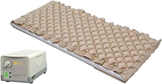 SnelShoppen - Drukverlagend Luchtmatras met Compressor - 130 Cellulaire Luchtbed - Snelle Inflatie - Ideaal voor Medisch Gebruik en Comfortabel Slapen