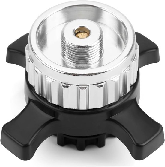 SnelShoppen - Gas Cartridge Adapter voor Campingaz CV Easy Clic, EN417 Schroefdraad, Geschikt voor Buitenkoken en Kamperen, Duurzaam en Betrouwbaar, 7