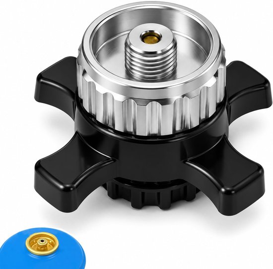 SnelShoppen - Gas Cartridge Adapter voor Campingaz CV Easy Clic - EN417 Schroefventiel - Airtight Verbinding voor Camping en Buiten koken - Geschikt v