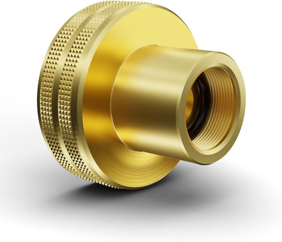 SnelShoppen - Gasfles Adapter LPG 21.8mm, Messing LPG Adapter voor Gasflessen in Europa, Veilig en Betrouwbaar voor Kamperen, BBQ en Buitenactiviteite