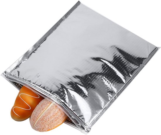 SnelShoppen - Geïsoleerde Koeltas met Ritssluiting, Verzegeld voor Versheid, Grote Capaciteit 35 x 40 cm, Multifunctioneel voor Feest, Camping, Tuin,