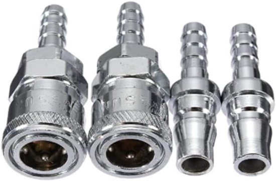 SnelShoppen - Gozar Gas Nozzle 8mm, Koppeling Voor BBQ, Caravan & Buitenkeuken, Snelle Aansluiting, Koper, Duurzaam en Betrouwbaar