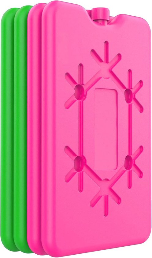 SnelShoppen - Ice block voor koelbox – set van 2/4/8 stuks, 200 ml koelelementen voor koelbox, lichtgewicht en duurzaam, perfect voor camping, picknic