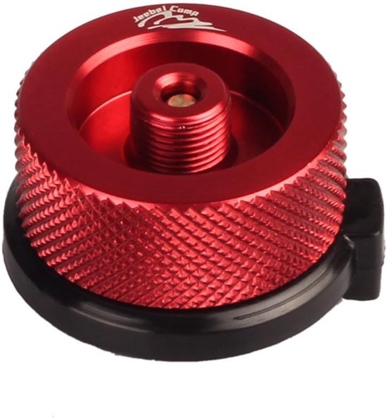 SnelShoppen - Jeebel Camp Gas Inverter Adapter voor Butane Bush naar Schroef Gas Cartridge - Duralumin Legering, Automatische Sluiting, Geschikt voor