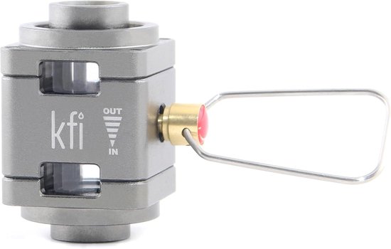 SnelShoppen - KFI Gasfles Refill Adapter - Draagbare Gas Druk Valve voor Camping, Backpacken - Lichtgewicht Aluminium, met Duidelijke Weergavevensters
