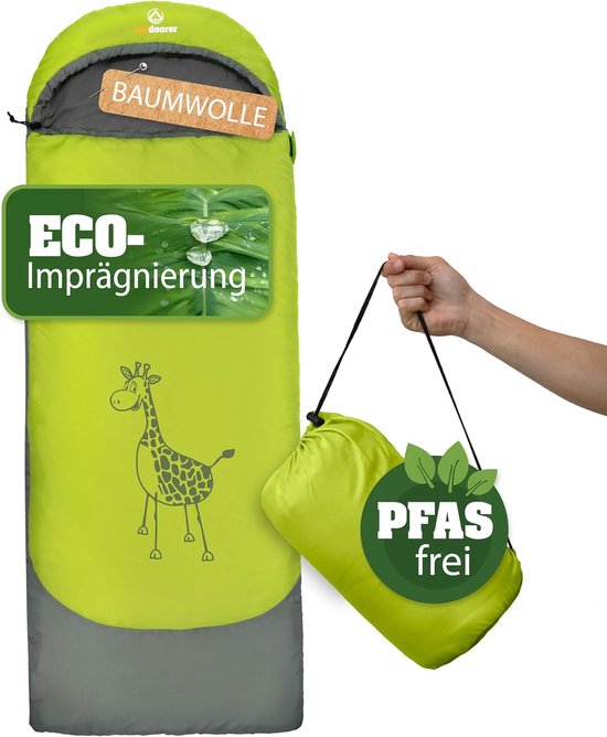 SnelShoppen - Kinder Slaapzak Dream Express - Dekenslaapzak voor Kinderen, 130x60 cm, 100% Katoen, Ideaal voor Kamperen, Slapen, Feesten, Buitenactivi