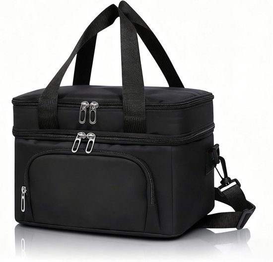 SnelShoppen - Koeltas voor Mannen en Vrouwen, Dubbele Laag Geïsoleerde Koelers, Lekvrije Lunchtas met Verstelbare Schouderriem, Ideaal voor Werk, Pick van Snelshoppen