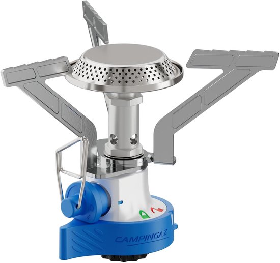 SnelShoppen - Lichtgewicht Camping Kachel 1-Pits Gasfornuis met Easy Click Aansluiting, Dubbele Vergrendelingsfunctie, 2900 Watt, Ideaal voor Kamperen