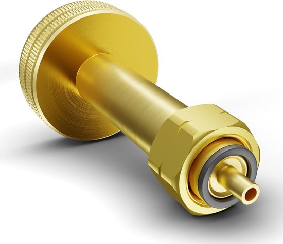 SnelShoppen - LPG Gasfles Adapter 21.8mm - Messing LPG Vuladapter voor Gasflessen in Frankrijk, Italië, Oost-Duitsland, Zweden en Oost-Europa - Veilig