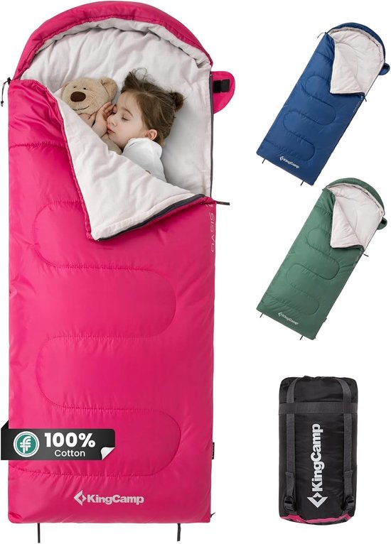 SnelShoppen - Mummieslaapzak 3 Seizoenen, Lichtgewicht en Compact, Waterdicht, 5~25 °C, Kinderslaapzak voor Kamperen, Outdoor, Beschikbaar in 4 Kleure
