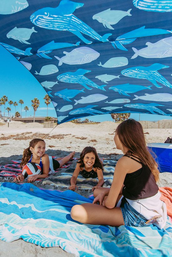 SnelShoppen - Neso Tents Grande Strandtent 2,1 m - Ruime Koeltent 2,7 x 2,7 m - Versterkte Hoeken - Ideaal voor Strand, Camping, Tuin en Evenementen (