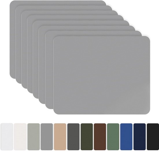 SnelShoppen - Nylon Zelfklevende Patches 20x15cm 8er Set Waterdichte Reparatie Patch voor Tenten, Donsjacks, Slaapzakken, Zak, Grijs, Zelfklevend, Duu