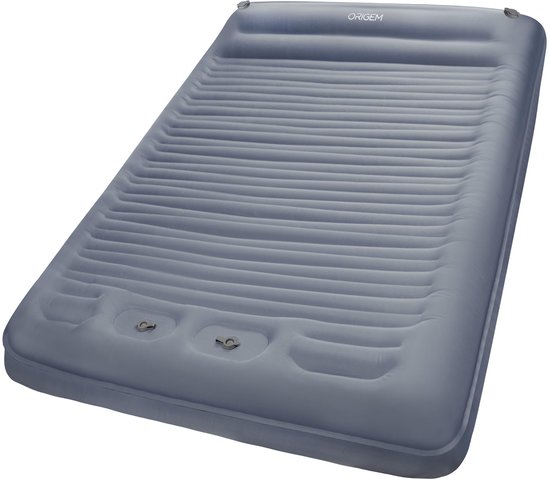 SnelShoppen - Origem Zelfopblazende Dubbele Campingslaapmat 14 cm Extra Dik en Breed Met Ingebouwde Voetpomp - Opblaasbare Slaapmat Voor Wandelen, Out