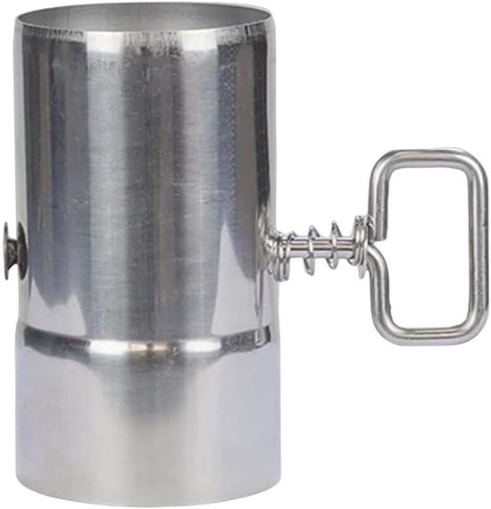 SnelShoppen - Outdoor Stove Pipe Flue Duct 60mm RVS Schornsteenpijp met Verstelbare Dampfer voor Buitenoven en Tuin BBQ - Ideaal voor Kamperen en Hore