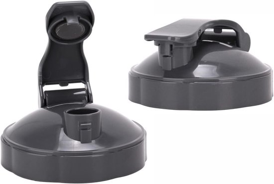 SnelShoppen - Pack van 2 Flip Top To-Go Lids voor Smoothie Bekers, Resealable Cup Lid, Compatibel met 600W/900W Mixers, Ideaal voor NutriBullet Access