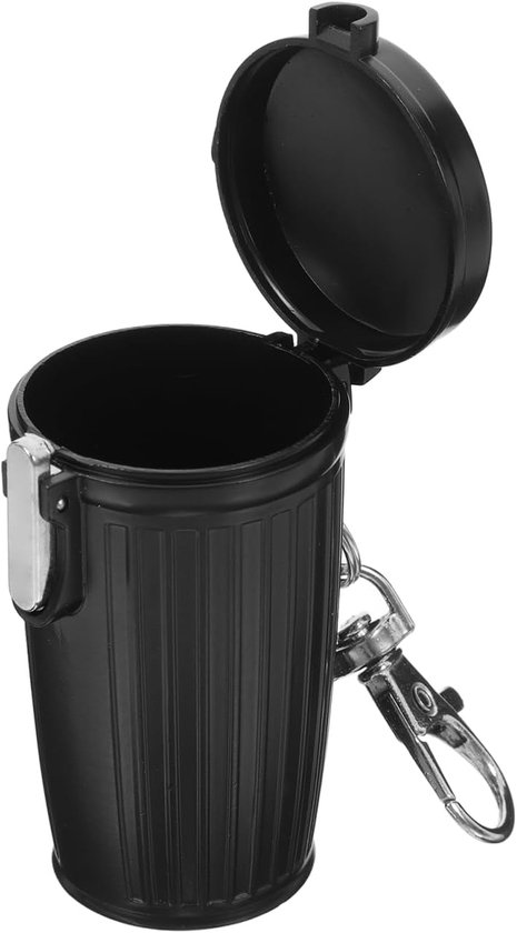 SnelShoppen - Portable Camping Bag met Deksel, Mini Container, Geurremmend, Elegant Ontwerp, Voor Binnen en Buiten Gebruik, Lichtgewicht en Draagbaar,