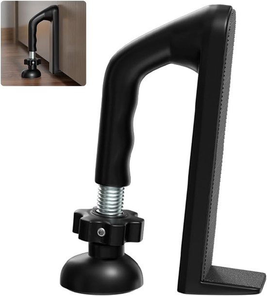 SnelShoppen - Portable Deurslot, Deurbeschermer, Antidiefstal Beveiliging, Verstelbare Veiligheidsdevice voor Thuis, Camping, Vakantie, Lichtgewicht A