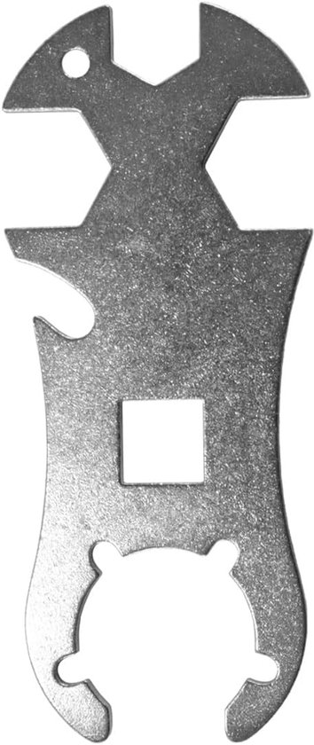 SnelShoppen - RVS Gasfles Sleutel met Flesopener - Multifuntionele Sleutel voor 5kg en 11kg Gasflessen - Perfect voor Barbecue en Kampeerliefhebbers