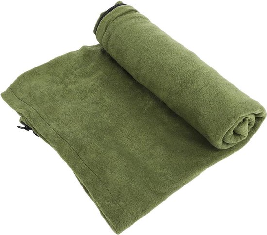 SnelShoppen - Sleeping Bag Outdoor Camping Hiking - Portable Polar Fleece Anti-Pilling - Lichtgewicht, Machinewasbaar, Met Trekkoord, Zacht en Duurzaa