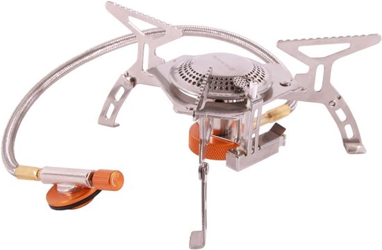 SnelShoppen - Ultimate Power Stove Kookstel - Gasbrander 3000W - Compact en Lichtgewicht Kookapparaat voor Camping, Tuin, Feest en Buitengebruik