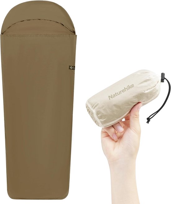SnelShoppen - Ultralicht Slaapzak Liner 128g - Reisdeken met Klein Pakformaat voor Backpacken, Kamperen, Hostels en Hutten - Ideaal voor Zomer 16-30°C