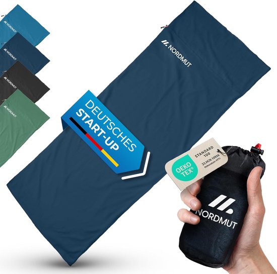 SnelShoppen - Ultralichte Hüttenslaapzak Microvezel/Katoen - Ademend, Compact, Zacht, Kussenvak - 220 x 90 cm - Perfect voor Camping, Reizen, Festival