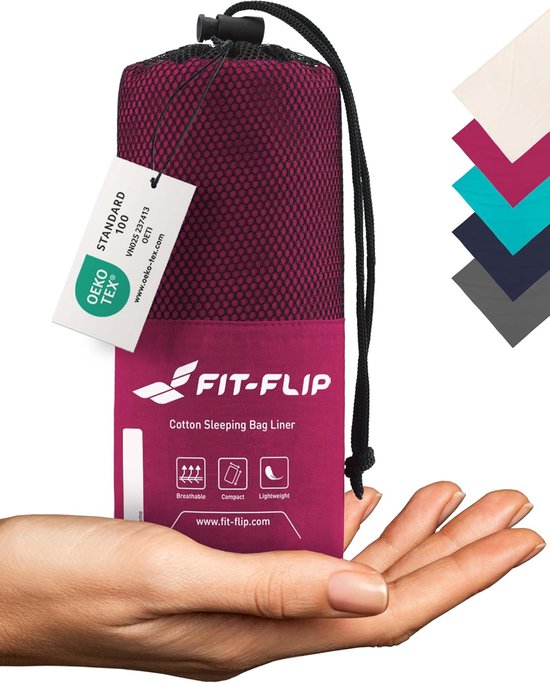 SnelShoppen - Ultralight Reis Dekbedovertrek - Compacte Microfibre en Katoenen Zak - Draagbare Slapen voor Camping, Feest en Reizen - Met Kussencompar