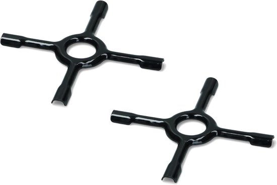 SnelShoppen - Universele gasfornuis reducer, geëmailleerd, geschikt voor alle merken, ideaal voor barbecue, camping, keuken, eenvoudig schoon te maken