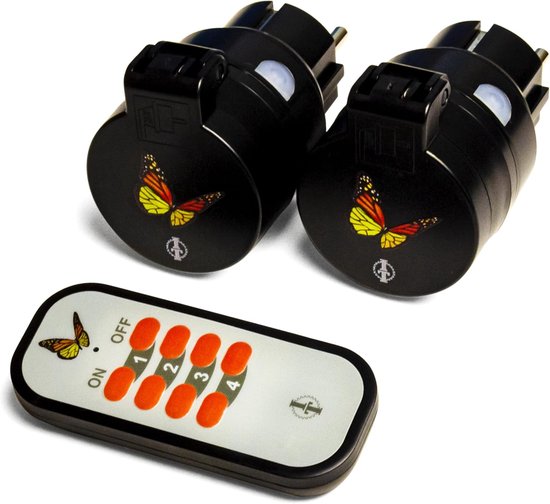 SnelShoppen - Weatherproof Outdoor Plug Set ITG-16 - 2300W Remote Control - IP55 - Smart Home Compatibel - Voor Tuin, Camping en Feesten