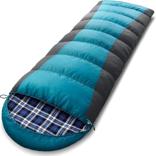 SnelShoppen - Winter Slaapzak -5 tot 20 graden, 3-4 seizoenen, lichtgewicht, waterdicht, warm voor volwassenen, backpacking, hiking, reizen, 210x80 cm