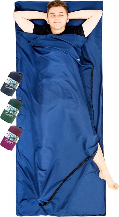 SnelShoppen - XL 2-in-1 Slaapzak en Lichtgewicht Reisdeken voor Camping, Reizen, Onderweg, Ademend Materiaal, Comfortabel en Praktisch, Ideaal voor Av