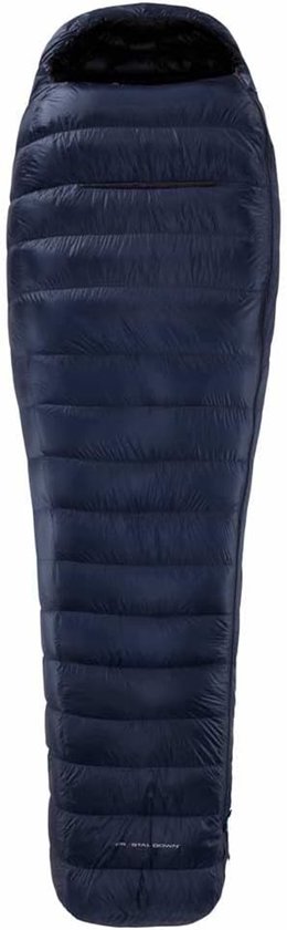 SnelShoppen - Y by Nordisk Passion Drie Slaapzak XL Donkerblauw/Zwart 2021 - Ultra Licht Dons Slaapzak Unisex voor Camping, Wandelen, Avontuur van Snelshoppen