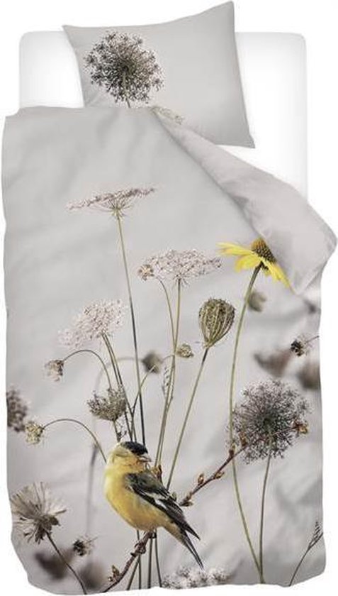 Snoozing Goldfinch - Dekbedovertrek - Eenpersoons  140x200/220 cm - Multi kleur van Snoozing