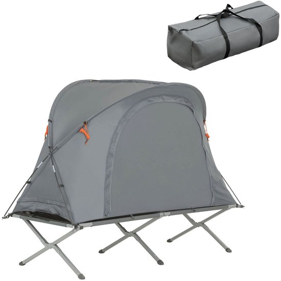 SoBuy OGS60-HG Opblaasbare Camping Tent - Lichtgrijs & Draagbaar
