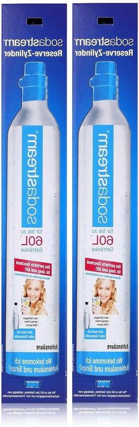 Sodastream Gas-navulcilinder, 425 g, aluminium, cyaan