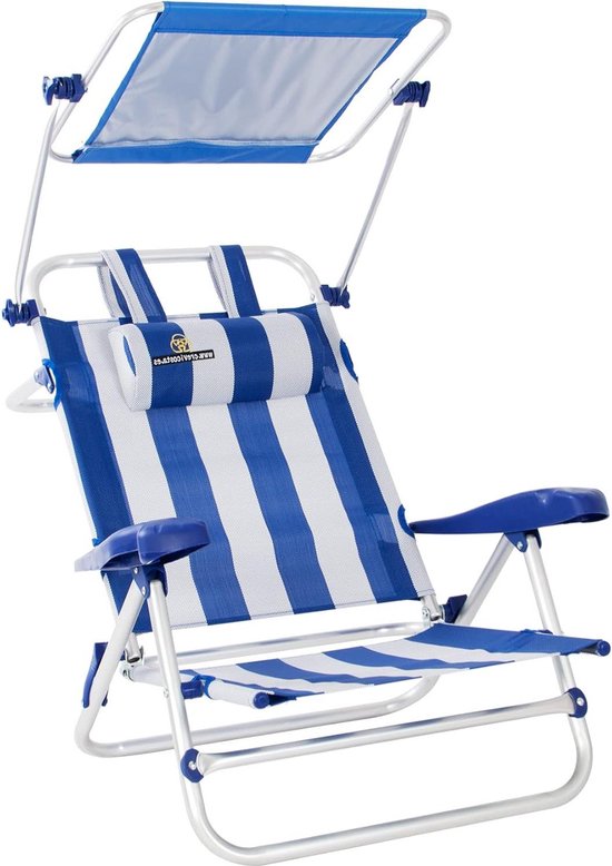 Sodio 2001-3 New - Beach Chair with Towel Armrests and 7 Positions (Marinera) - Best Folding Chair for Beach RRP van Sodio