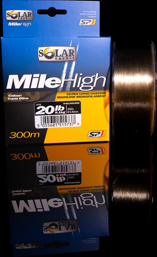 Solar SP C-Tech Mile High Mono 11Lb, 300M Spool (0.31Mm Diameter) | Nylon vislijn van Solar